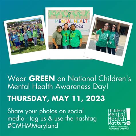 Wear Green for National Children's Mental Health Awareness Day ...