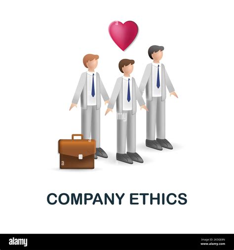 Company Ethics icon. 3d illustration from company value collection ...