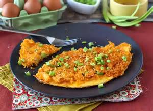 Omelette with crispy rice and soybeans, a spicy meal that's quick and ...