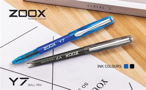 FLAIR Zoox Y7 Ball Pen | Sturdy Body With Elegant Metal Clip | Dotted ...