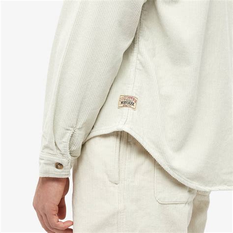 Stussy Wide Wale Cord Zip Shirt Bone | END. (US)