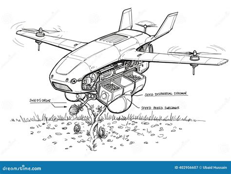 Seed Dispersal Robot Working Amidst A Dense Canopy Of Towering Trees , Dispersal, Future, Growth ...