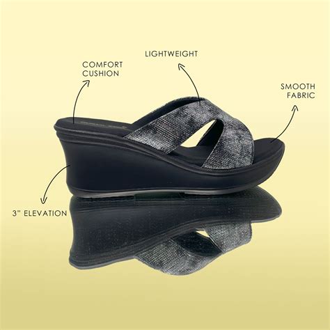 Shop Noir Skinfade wedges by GlobalStep at Reliance Trends