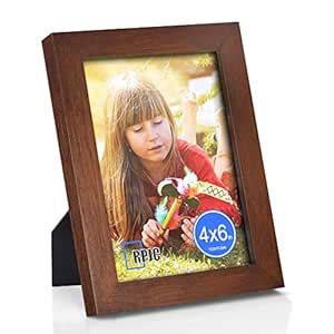 RPJC 4x6 Picture Frame Made of Solid Wood High Definition Glass for ...