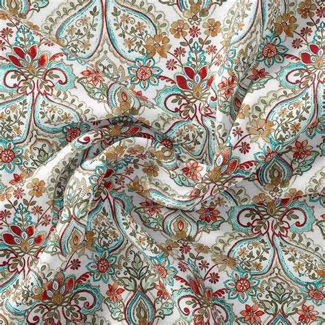 Buy Indian Traditional Motif Digital Printed Fabric – FAB VOGUE Studio