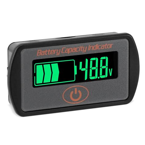 DROK 48V Battery Voltage Meter, DC 5V-66V Lead Acid Battery Percentage ...