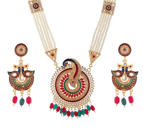 Buy RHOSYN Artificial Jewellery Stylish Traditional Casual Wear Pearl ...