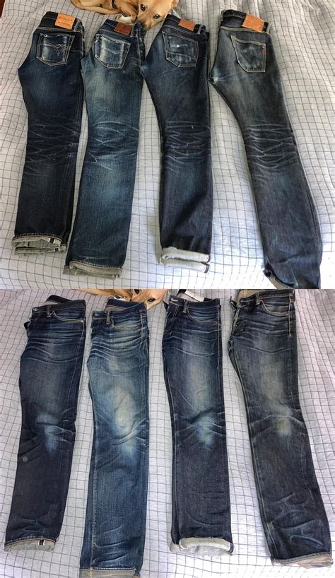 Comparing fades : r/rawdenim