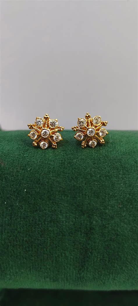 Pure panchaloham dimond look studs – Paanchajanya Jewels