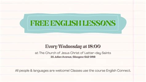 Free English Lessons, The Church of Jesus Christ of Latter-day Saints ...