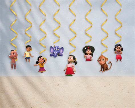 Chutti Kannamma Theme Swirls | Best Birthday Party decorations – Party ...