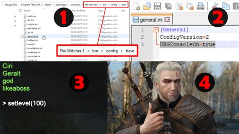 Witcher 3 Console Command Cheats 的图像结果