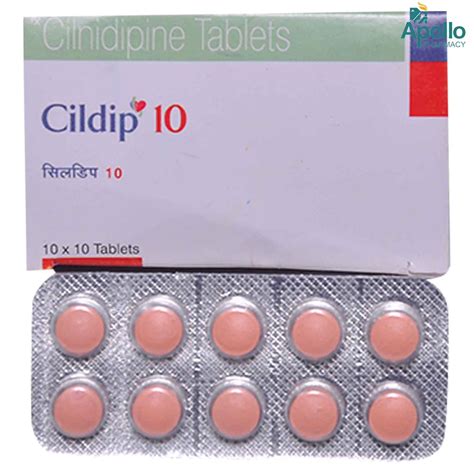 Cildip 10 Tablet | Uses, Side Effects, Price | Apollo Pharmacy
