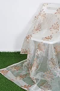 Buy Parda online (7 ft Tissue Fabric Embroidered Curtain | Damas Design ...