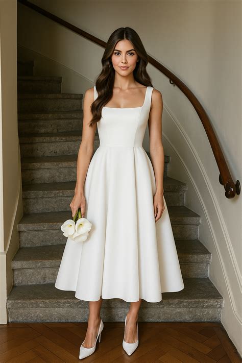 Midi Wedding Dress