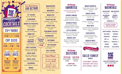 FAT TUESDAY TEMPE | Drinks