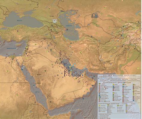 Map Of Middle East Oil Fields