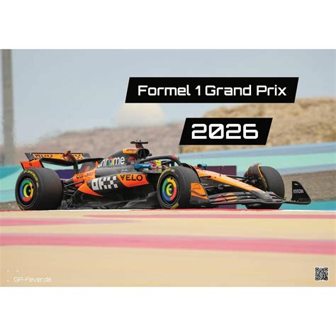 GP Fever Formula 1 - Gran Premio - 2026 - Calendario F1 DIN A2 - Digitec