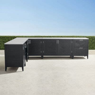 Westport 5-pc. Outdoor Kitchen Set in Aluminum | Frontgate