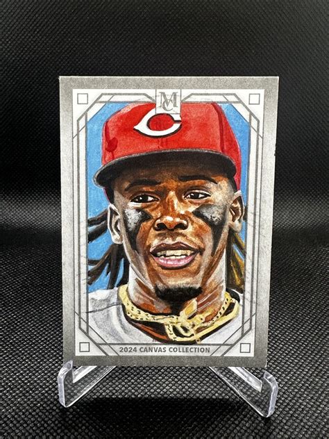 2024 Elly De La Cruz Topps Museum Canvas Collection 1/1 | eBay