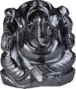 EXOTIC INDIA Lord Ganesha (Carved in Hematite) Decorative Showpiece ...