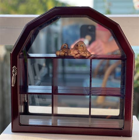 Vintage Three hands Corp wall curio mirror backing Three shelf | Etsy