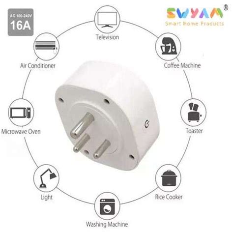 SWYAM® Smart 16 Amp D-Type 3-pin Plug