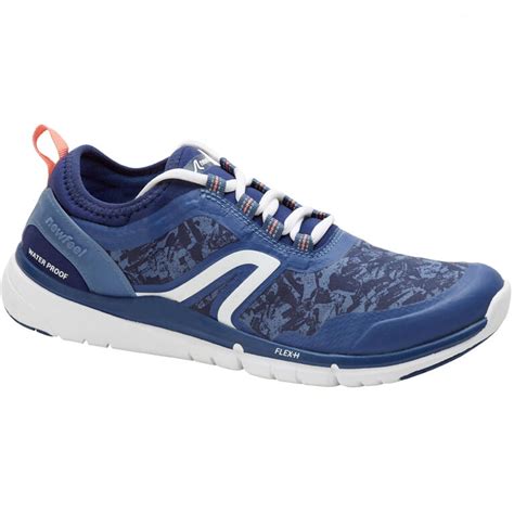 Waterproof walking shoes online|PW 580 women - navy pink|Decathlon.in