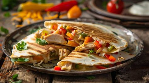 Easy Chicken Quesadilla Recipe with Cheese and Bell Peppers