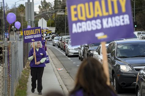 Kaiser Permanente workers protest healthcare giant’s planned layoffs in ...