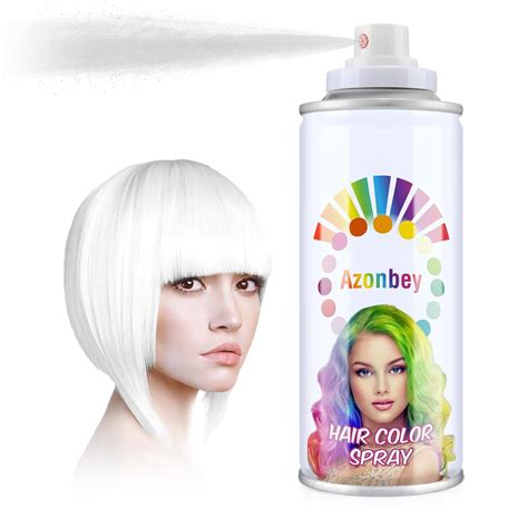 Amazon.com: White Hair Spray Temporary Hair Color Spray for Women Men ...