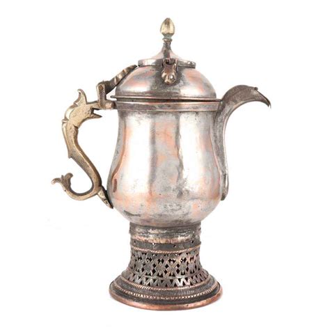 Large Copper Samovars In Urn Shape And Jali Base