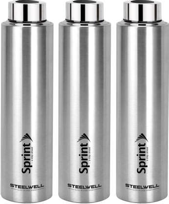 STEELWELL SLIM SPRINT FRIDGE and OFFICE STAINLESS STEEL 900 ML WATER ...