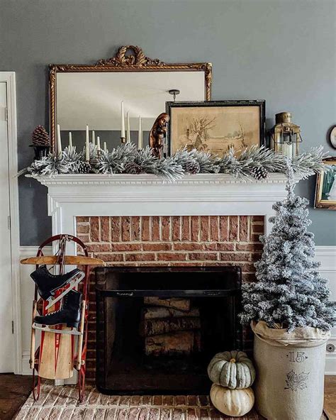 Fireplace Mantel Decorating Ideas For Winter | Shelly Lighting