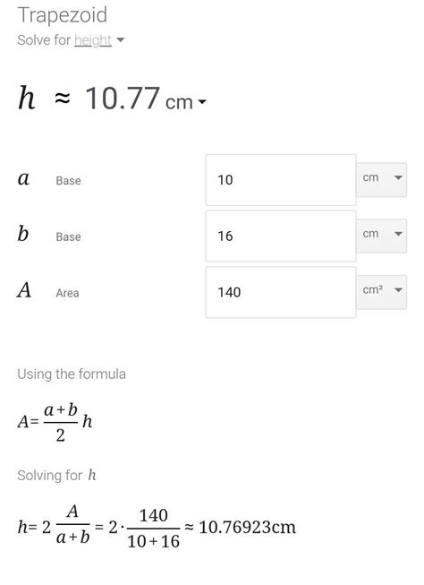 A trapezium of area 140 cm* has parallel sides 10 cm apart and one of these sides is 16 cm long ...