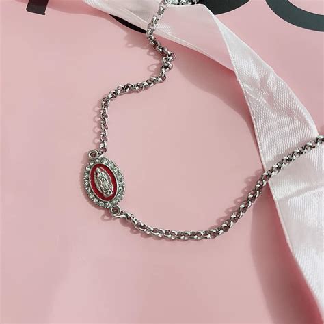 Buy ZHIMIN 30pcs Mix Color Virgin Mary Charms Enamel Alloy Rhinestones ...