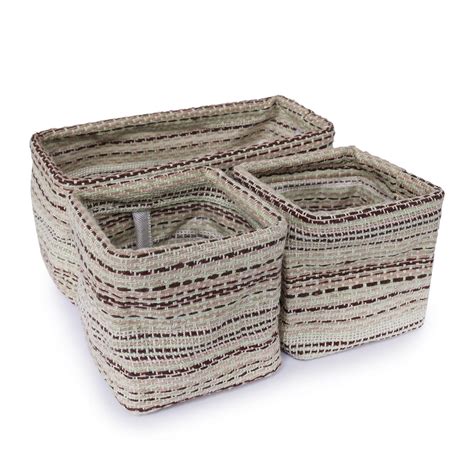 HOME VIBES Premium Boho Storage Box Closet Dresser Drawer Organizer ...