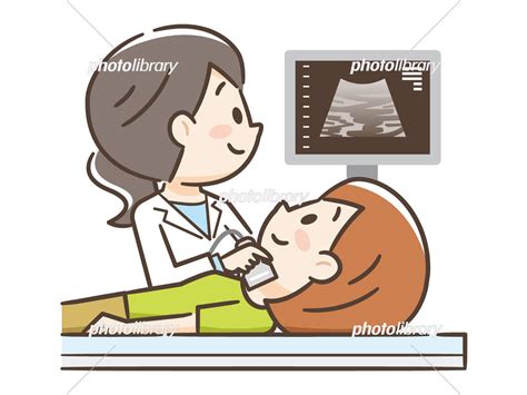 超音波検査 甲状腺 イラスト素材 [ 6037920 ] - フォトライブラリー photolibrary