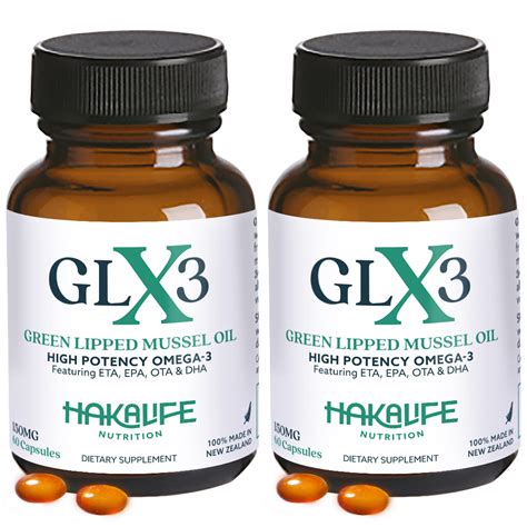 Buy GLX3 Extra Strength Green Lipped Mussel Oil s - Long-Lasting Joint ...