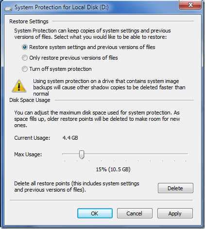 Rezultat imagine pentru Turn On System Protection
