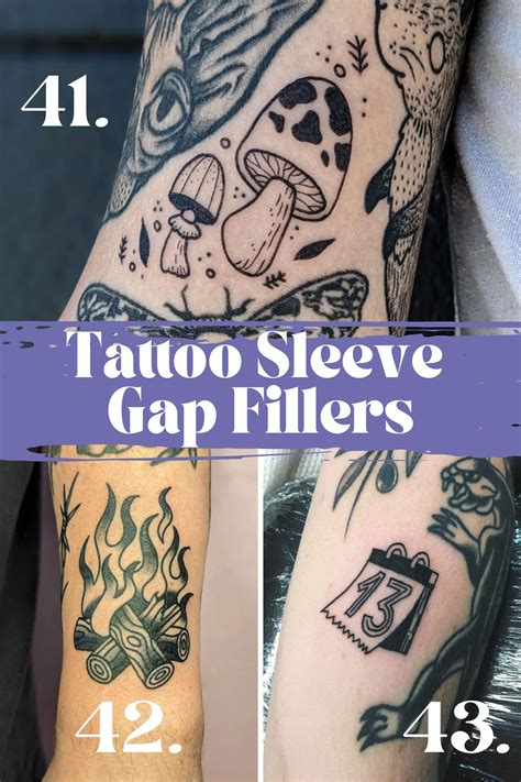 Traditional Gap Filler Tattoo Flash