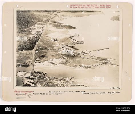 Panama Canal Zone - Coco Solo, Aerial Photograph Stock Photo - Alamy