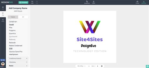 DesignEvo - A free and easy online logo designer