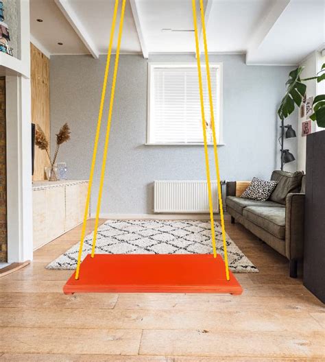 ZENRISE® Wooden Swing with Ropes for 5+ Kids, Indoor and Outdoor ...