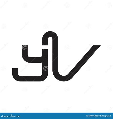 YV Monogram Logo Design V6 Illustration par Greenlines Studios ...