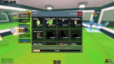 How to Complete the Aquatic Index fast in Steal a Brainrot