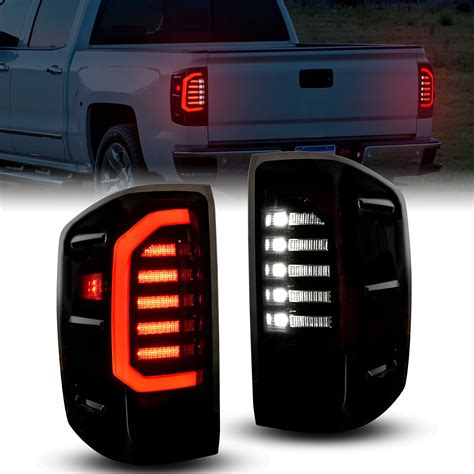 KEWISAUTO Full LED Tail Lights for Silverado 1500 2014-2019, LED ...