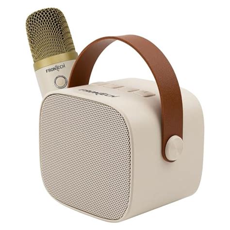 FRONTECH Mini Karaoke Portable Multimedia Bluetooth 5.3 Speaker with 1 ...