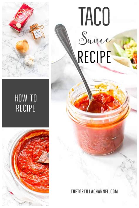 The best taco sauce is on the table in no time. It is quick and easy ...
