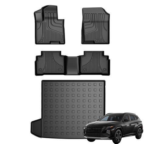 IKABEVEM All Weather Original Floor Mats & Cargo Liner for 2016-2021 ...
